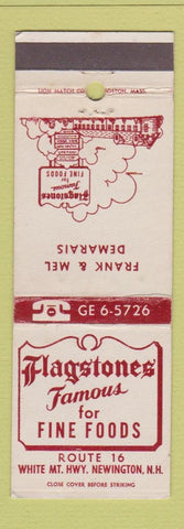 Matchbook Cover - Flagstones Restaurant Newington NH