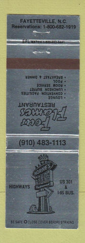 Matchbook Cover - Four Flames Restaurant Fayetteville NC