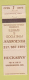 Matchbook Cover - Huckabys' Greenwood IN restaurant