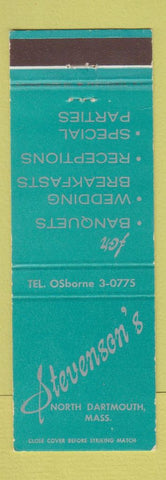 Matchbook Cover - Stevenson's North Dartmouth MA