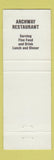 Matchbook Cover - Archway Friar's Lounge Concord NH