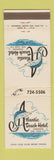 Matchbook Cover - Atlantic Beach Hotel Condado San Juan Puerto Rico