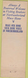 Matchbook Cover - Matchbook Cover Moose Lodge Northumberland PA