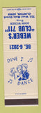 Matchbook Cover - Weber's Club 711 Clinton IA SAMPLE