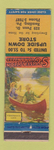 Matchbook Cover - Upside Down Store Reading PA WEAR