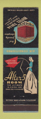 Matchbook Cover - Hotel Tulsa OK Girlie After 5 Room