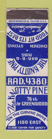 Matchbook Cover - Knotty Pine BBQ Chicago? WEAR
