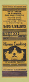 Matchbook Cover - Carter's Cafe Nephi UT