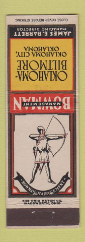 Matchbook Cover - Oklahoma Biltmore Hotel Oklahoma City OK