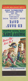 Matchbook Cover - Ed Baas' Cafe Cincinnati OH hillbilly