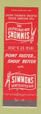Matchbook Cover - Simmons Gun Specialties Olathe KS