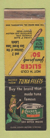 Matchbook Cover - Chicken of the Sea Tuna girlie WORN