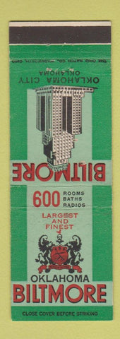 Matchbook Cover - Oklahoma Biltmore Hotel Oklahoma City OK