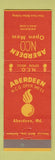Matchbook Cover - Aberdeen NCO Open Mess MD