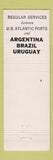 Matchbook Cover - Southern Cross Line Shipping