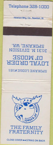 Matchbook Cover - Matchbook Cover Moose Lodge Spokane WA
