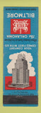 Matchbook Cover - Oklahoma Biltmore Hotel Oklahoma City OK