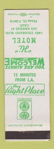 Matchbook Cover - Hi Motel Los Angeles CA