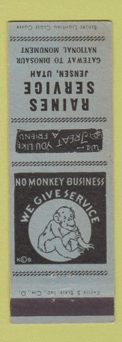 Matchbook Cover - Raines Service Jensen UT oil gas?