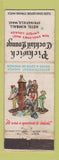 Matchbook Cover - Pickwick Cocktail Lounge Hotel Kimball Springfield IL WORN