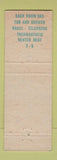 Matchbook Cover - Rip Van Winkle Motel Millington TN