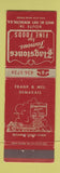 Matchbook Cover - Flagstones Restaurant Newington NH WEAR