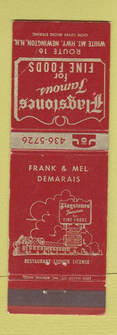 Matchbook Cover - Flagstones Restaurant Newington NH WEAR