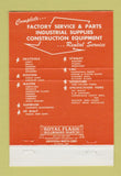 Matchbook Cover - Ernest Donley Construction Tool Cleveland OH 40 Strike