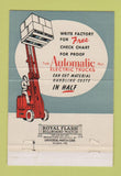 Matchbook Cover - Automatic Electric Trucks Nook O'Neill Cleveland OH 40 Strike