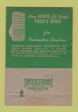 Matchbook Cover - Hope Metal Products Cleveland OH Bob Hope WEAR 40 Strike