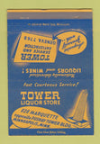 Matchbook Cover - Tower Liquor Store Minneapolis MN 40 Strike