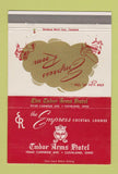 Matchbook Cover - Tudor Arms Hotel Cleveland OH Empress Room 40 Strike