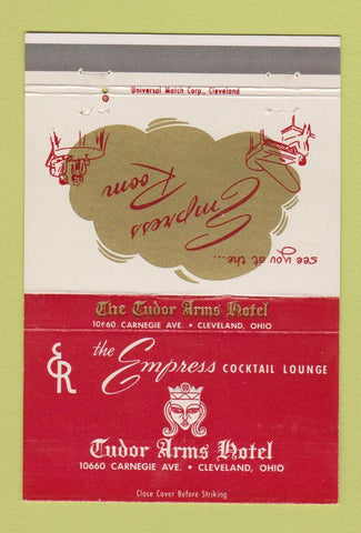 Matchbook Cover - Tudor Arms Hotel Cleveland OH Empress Room 40 Strike