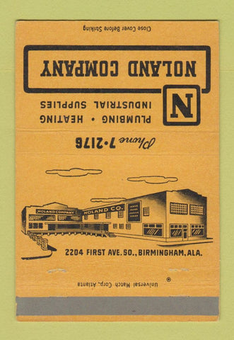 Matchbook Cover - Noland Plumbing Heating Supply Birmingham AL WEAR 40 Strike