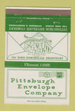 Matchbook Cover - Pittsburgh Envelope Company PA 40 Strike