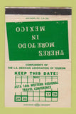 Matchbook Cover - Los Angeles Mexican Association of Tourism 1966 WEAR 40 Strike