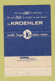 Matchbook Cover - Kroehler Furniture Bigelow's Hemet CA 40 Strike
