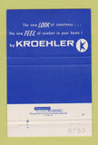 Matchbook Cover - Kroehler Furniture Leonard Detroit MI 40 Strike