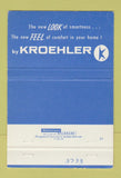 Matchbook Cover - Kroehler Furniture AAA Mart Bay City MI 40 Strike