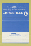 Matchbook Cover - Kroehler Furniture McBride's Newington CT 40 Strike