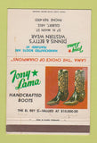 Matchbook Cover - Tony Lama Cowboy Boots Gilbert AZ WEAR 40 Strike
