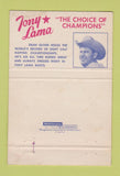 Matchbook Cover - Tony Lama Cowboy Boots Gilbert AZ WEAR 40 Strike