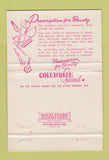 Matchbook Cover - Women's Glasses Columbian Optical 40 Strike
