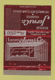 Matchbook Cover - Nicholas Jerns Insurance Bellingham WA 40 Strike
