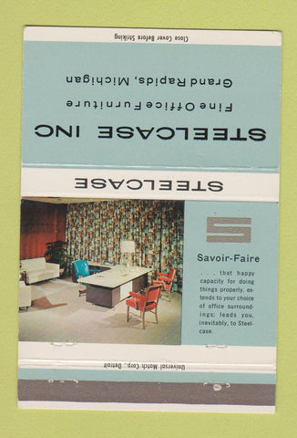 Matchbook Cover - Steelcase Office Furniture Grand Rapids MI 40 Strike
