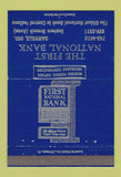 Matchbook Cover - First National Bank Danville IN Avon 40 Strike