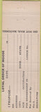 Matchbook Cover - Matchbook Cover Moose Lodge Saint Albans WV