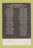 Matchbook Cover - Wings & Wheels Air Express Forwarding 1971 40 Strike