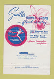 Matchbook Cover - Saville's Flower Shops Evanston Wilmette IL 40 Strike