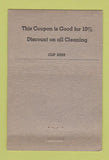 Matchbook Cover - Pantorium Dyers ADVANCE low phone # 40 Strike